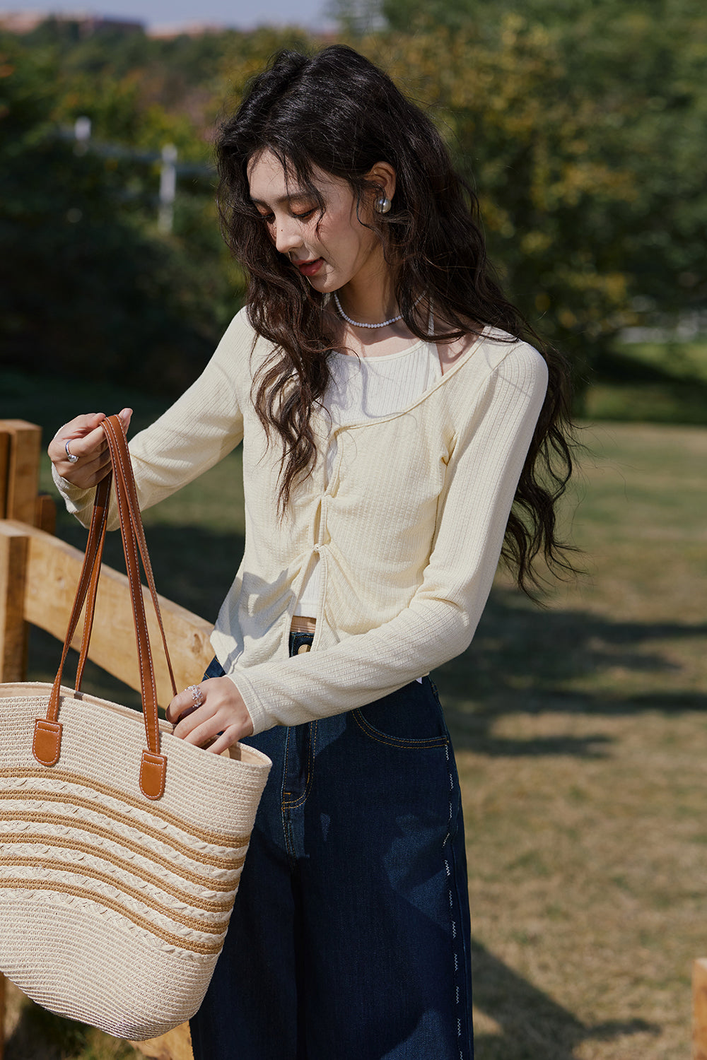 여성용 니트 셔츠