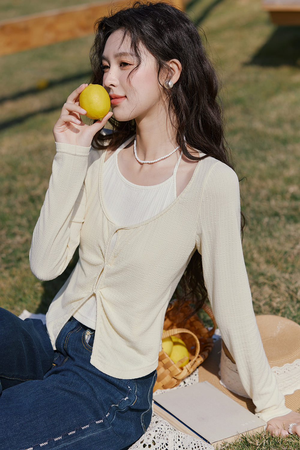 여성용 니트 셔츠