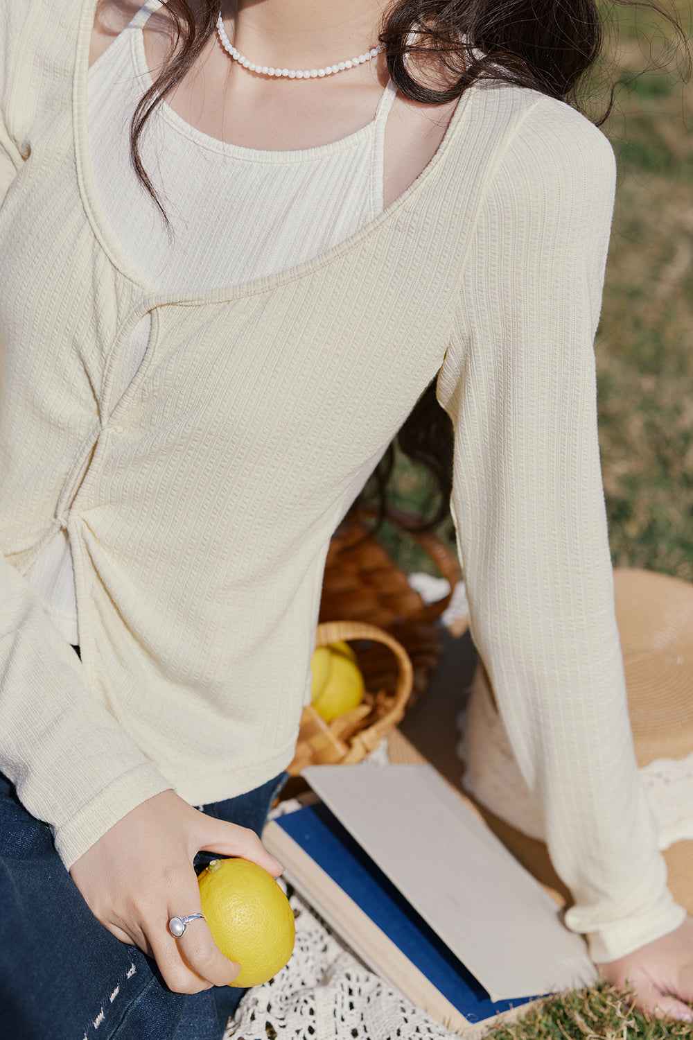 여성용 니트 셔츠