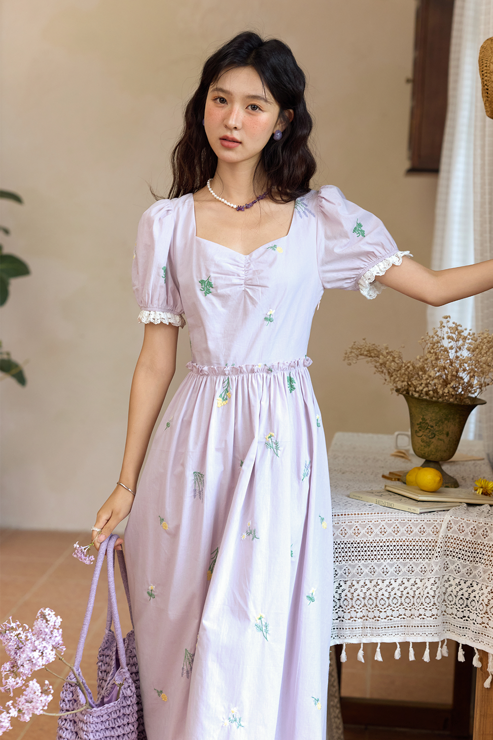 Gaun Maxi A-line untuk Wanita