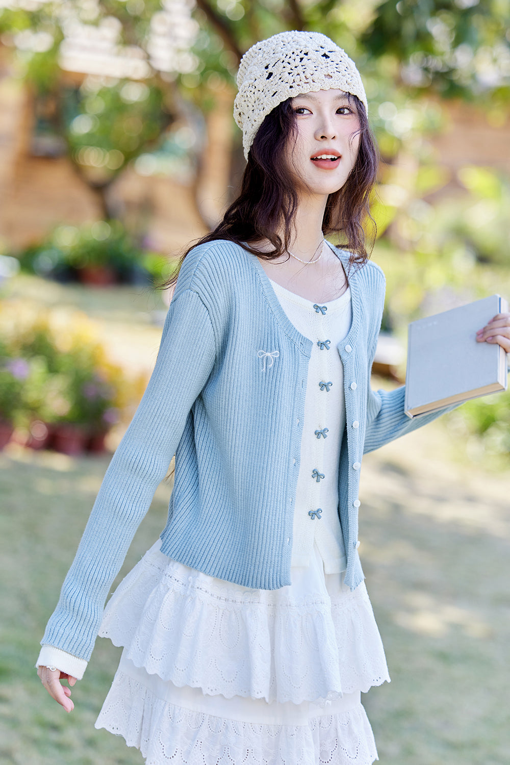 เสื้อถักปลอมสองชิ้นสำหรับผู้หญิง