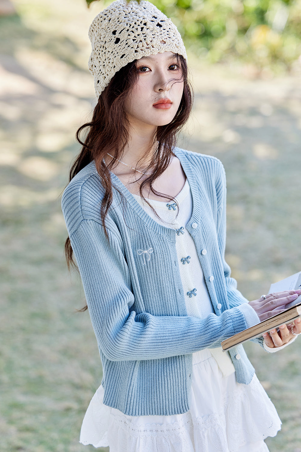 เสื้อถักปลอมสองชิ้นสำหรับผู้หญิง