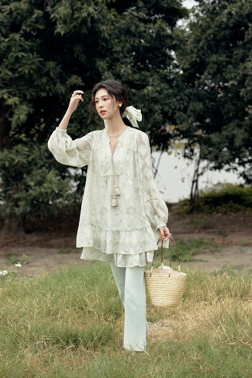 Váy mini chữ A cho nữ