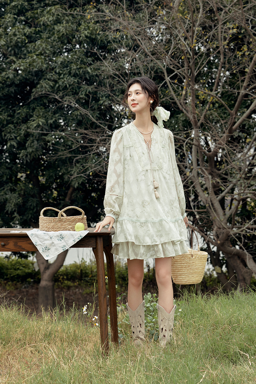 Váy mini chữ A cho nữ