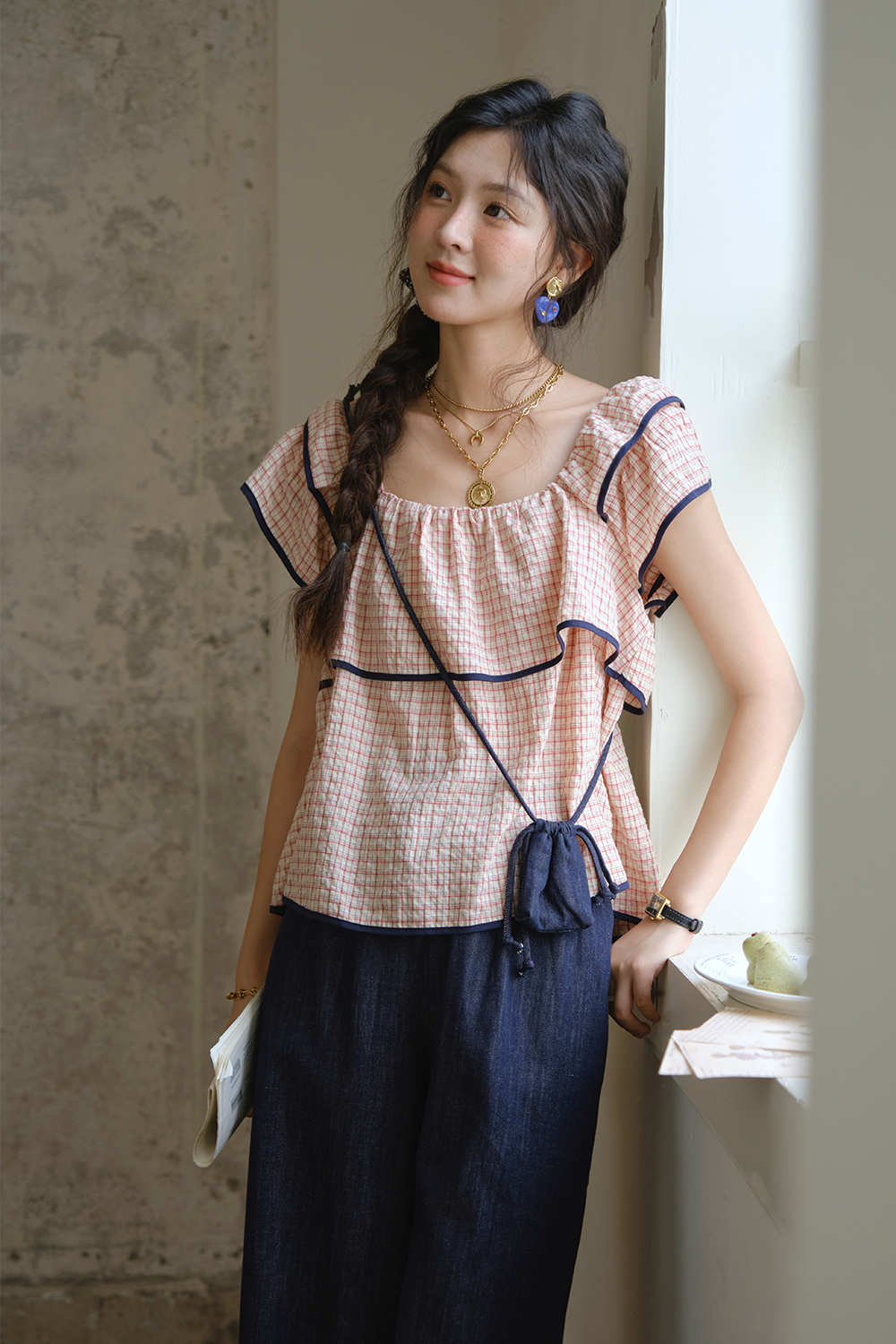 ชุดเสื้อเบลาส์และกางเกง