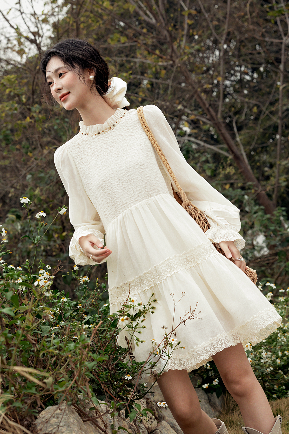 Váy mini chữ A cho nữ