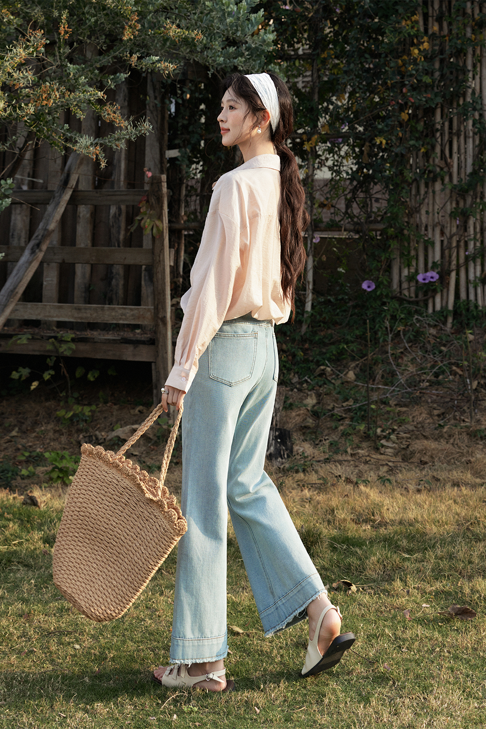 여성을위한 데님 청바지