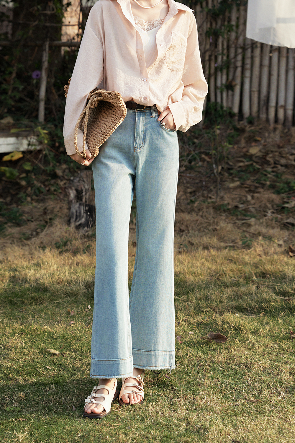 여성을위한 데님 청바지