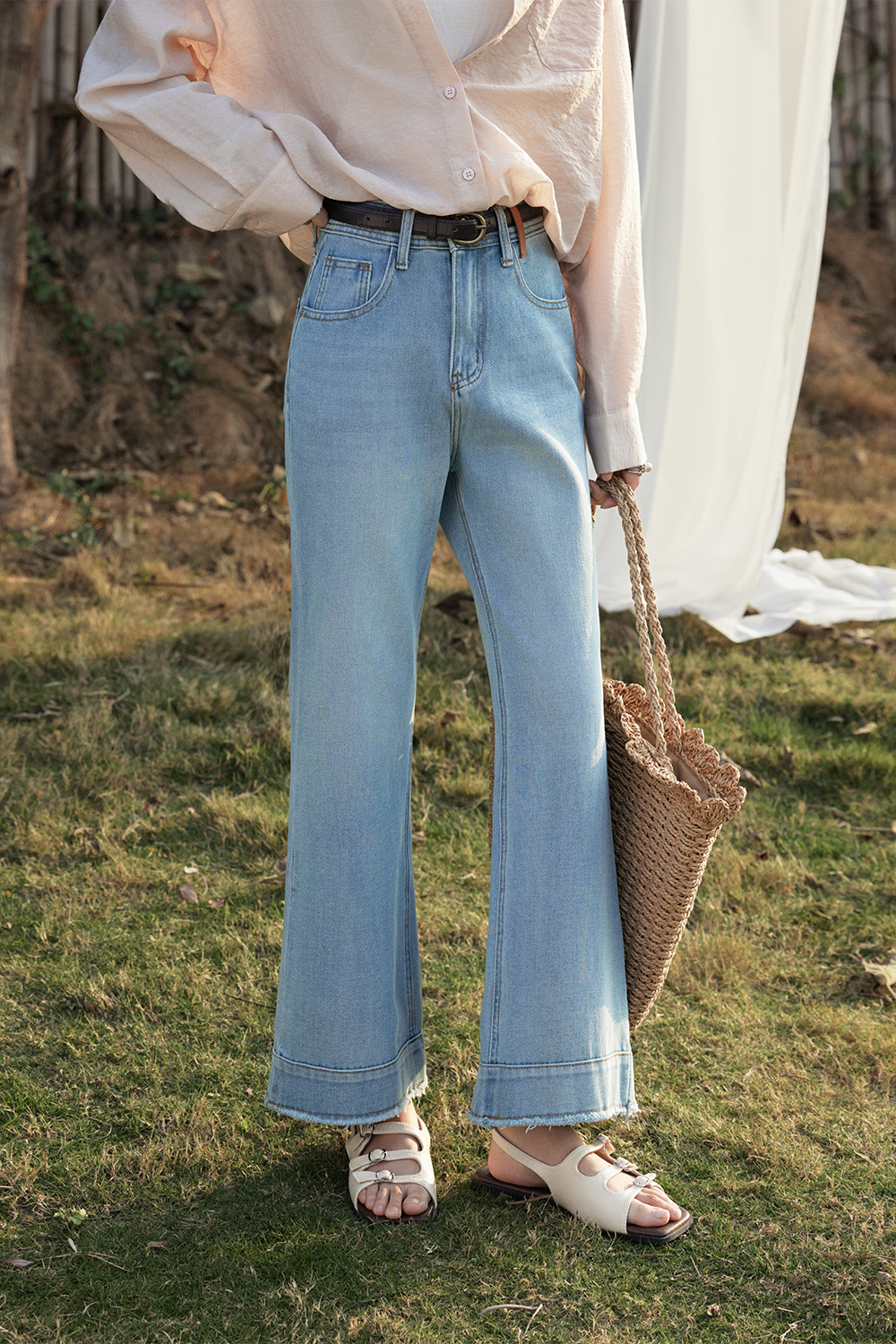 여성을위한 데님 청바지