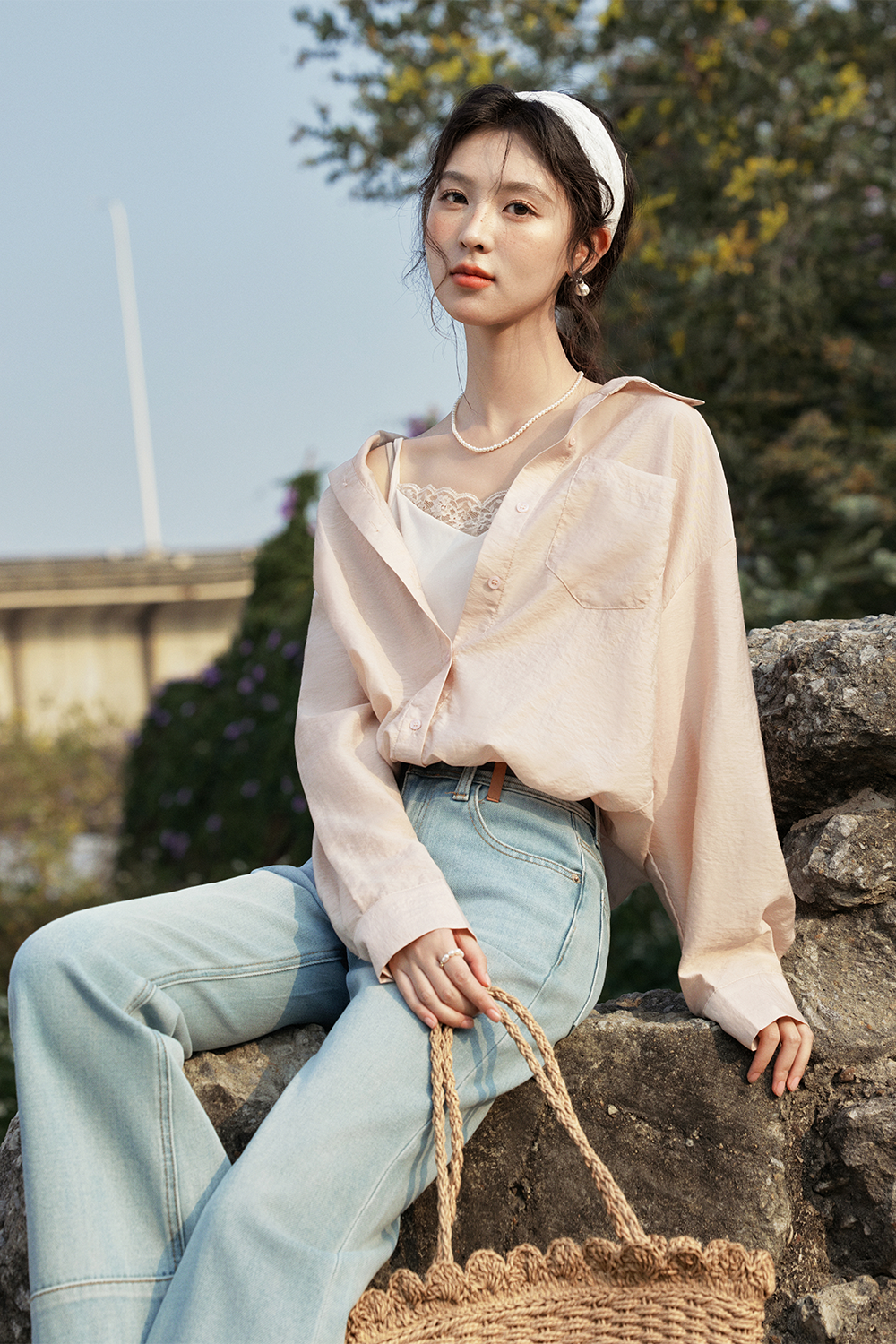 Shirt+Spaghetti Strap Top for Women
