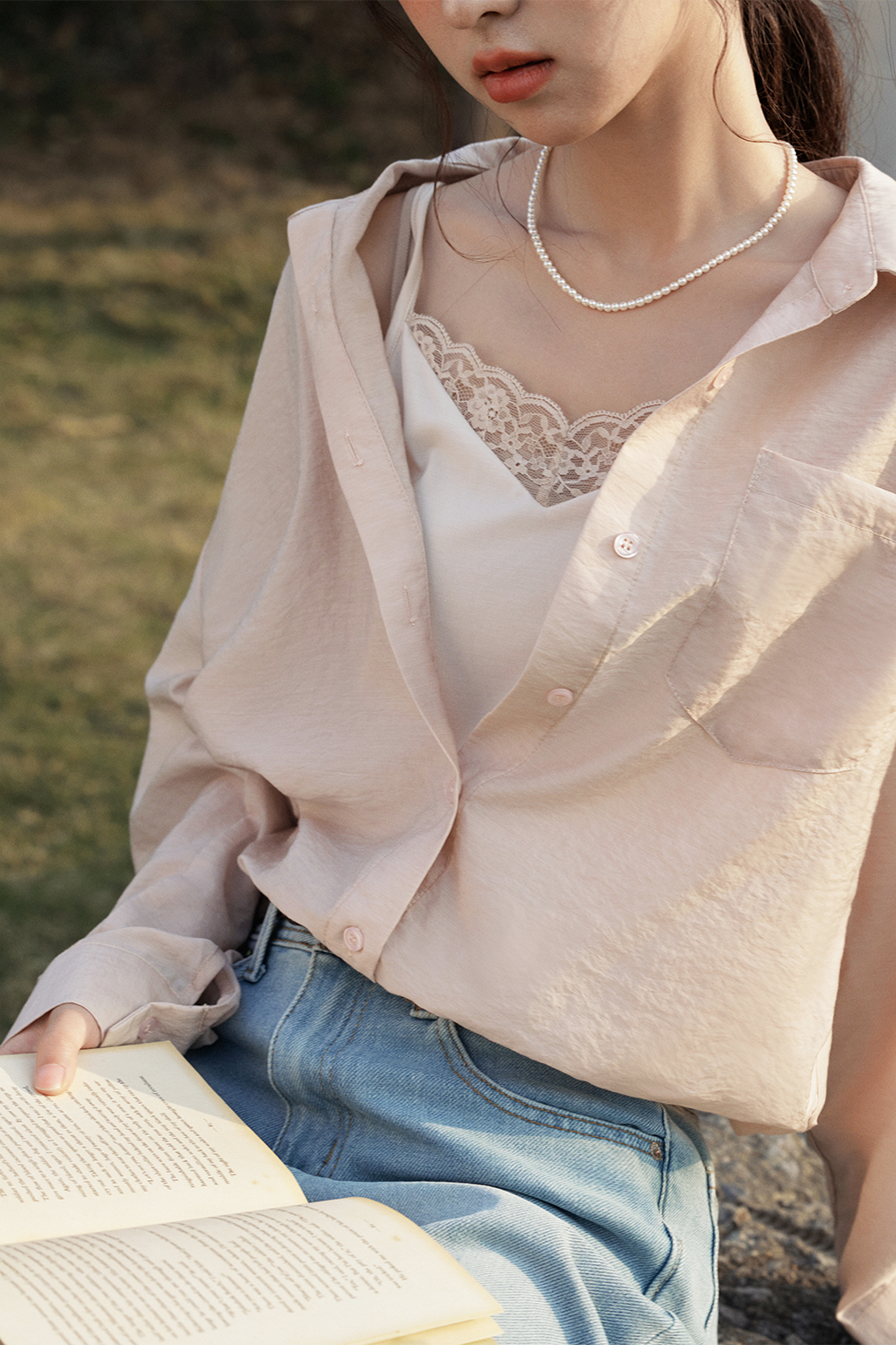 Shirt+Spaghetti Strap Top for Women