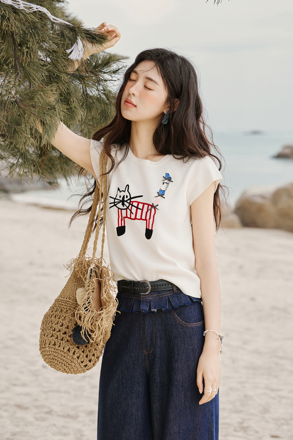 Knit T-shirt for Women