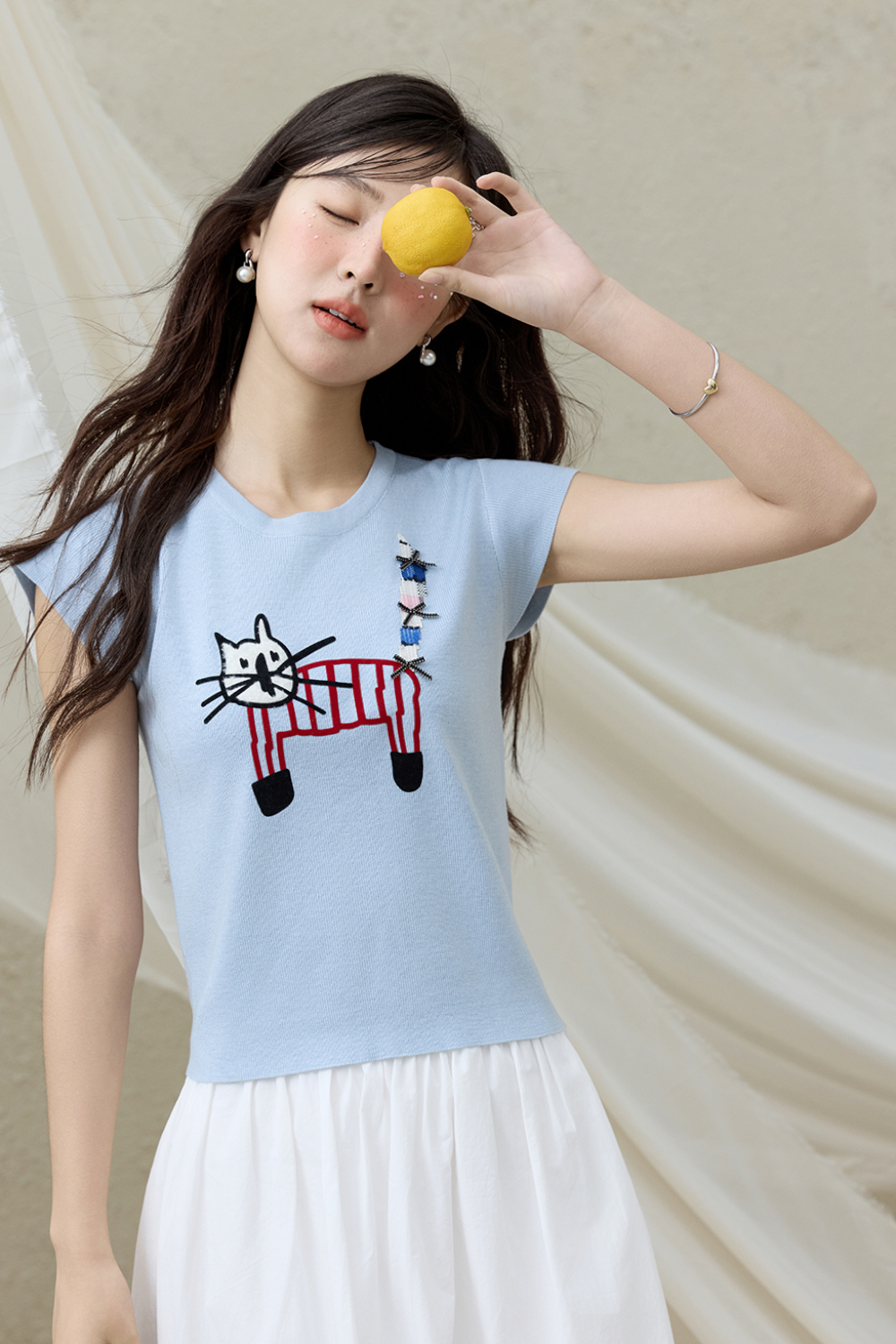 Knit T-shirt for Women