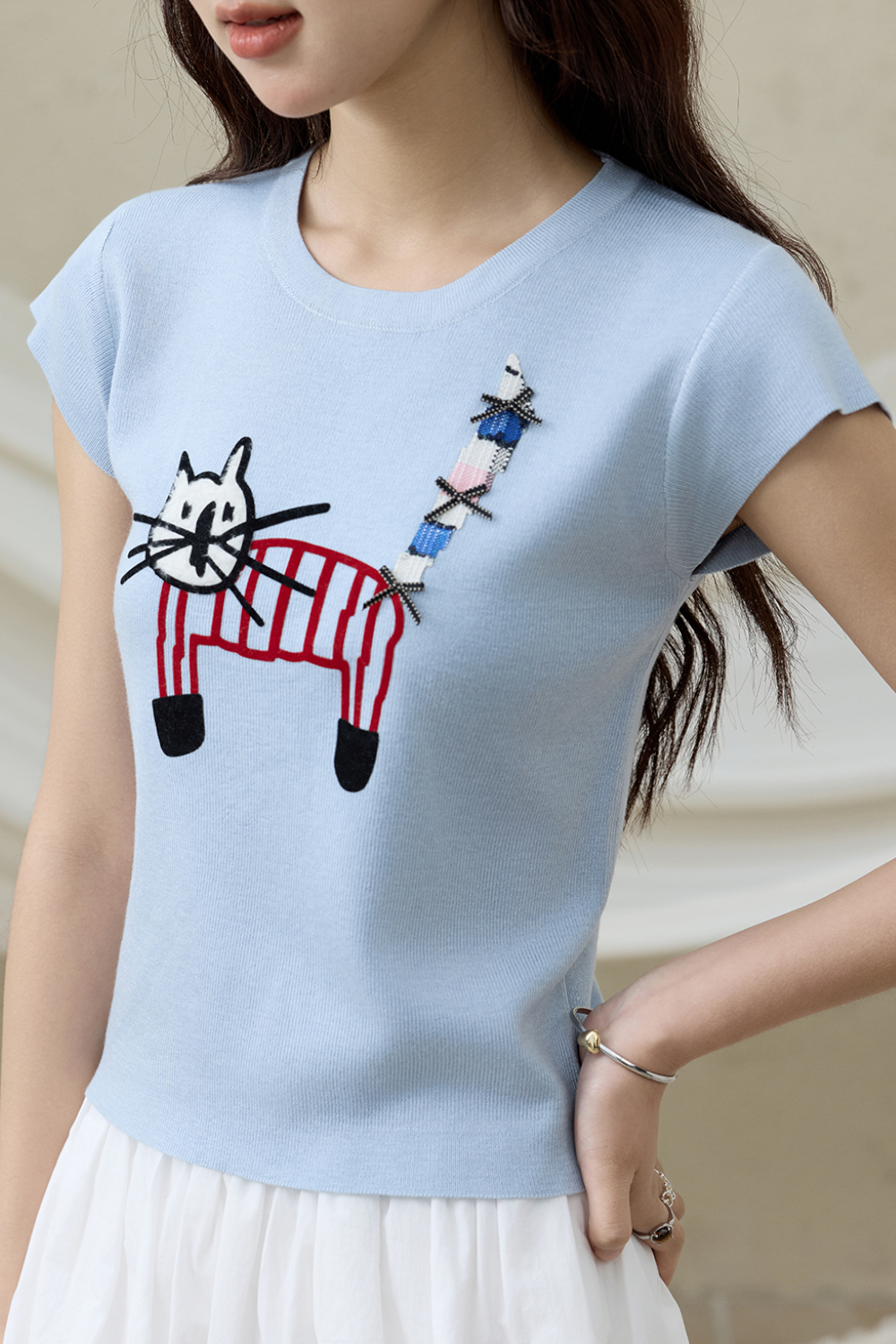 Knit T-shirt for Women