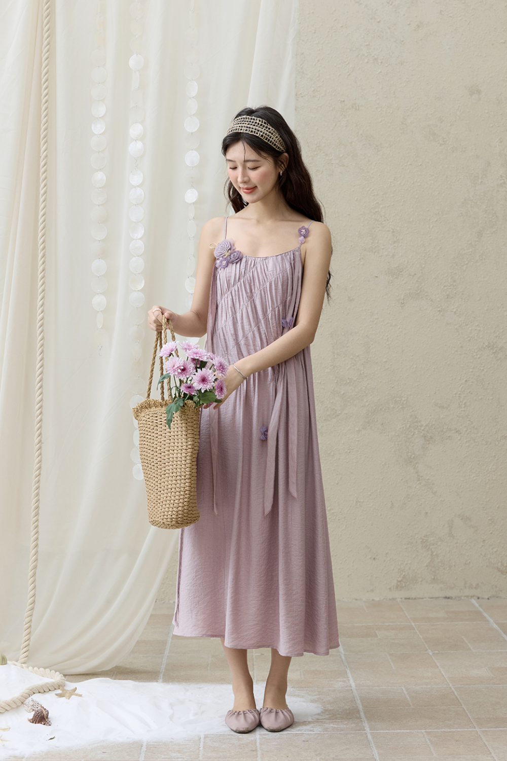 Gaun Tali Spaghetti untuk Wanita