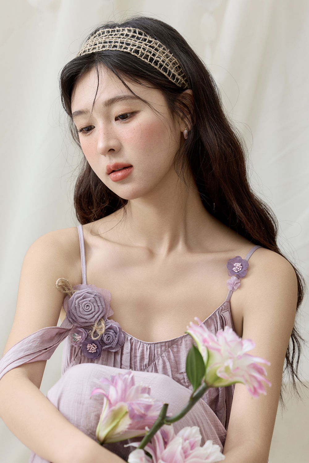 Gaun Tali Spaghetti untuk Wanita