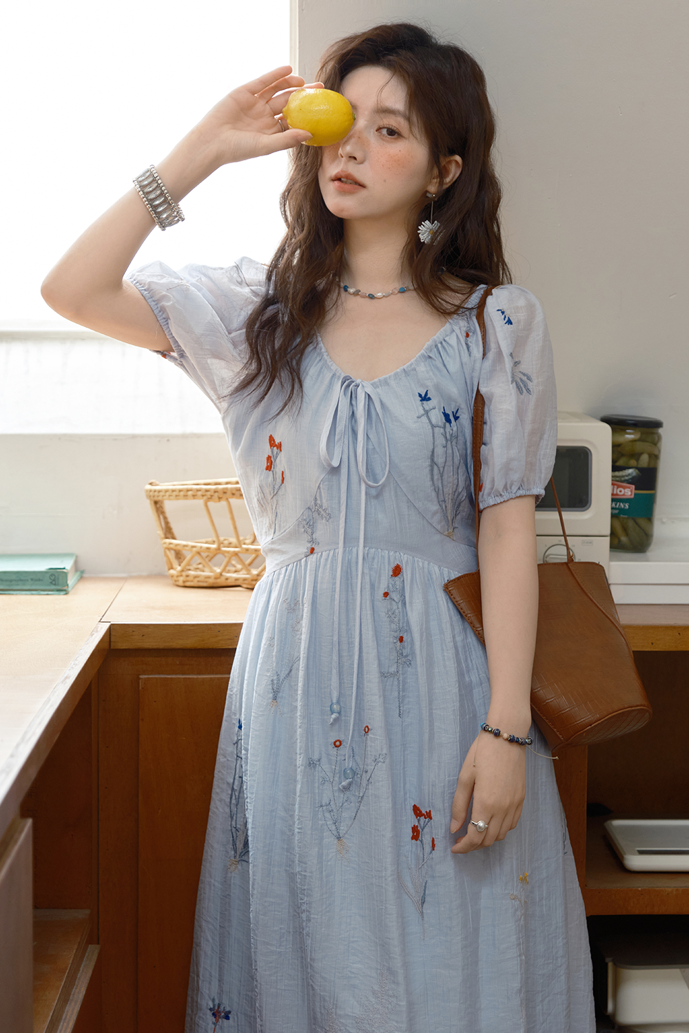 여성용 A라인 맥시 드레스