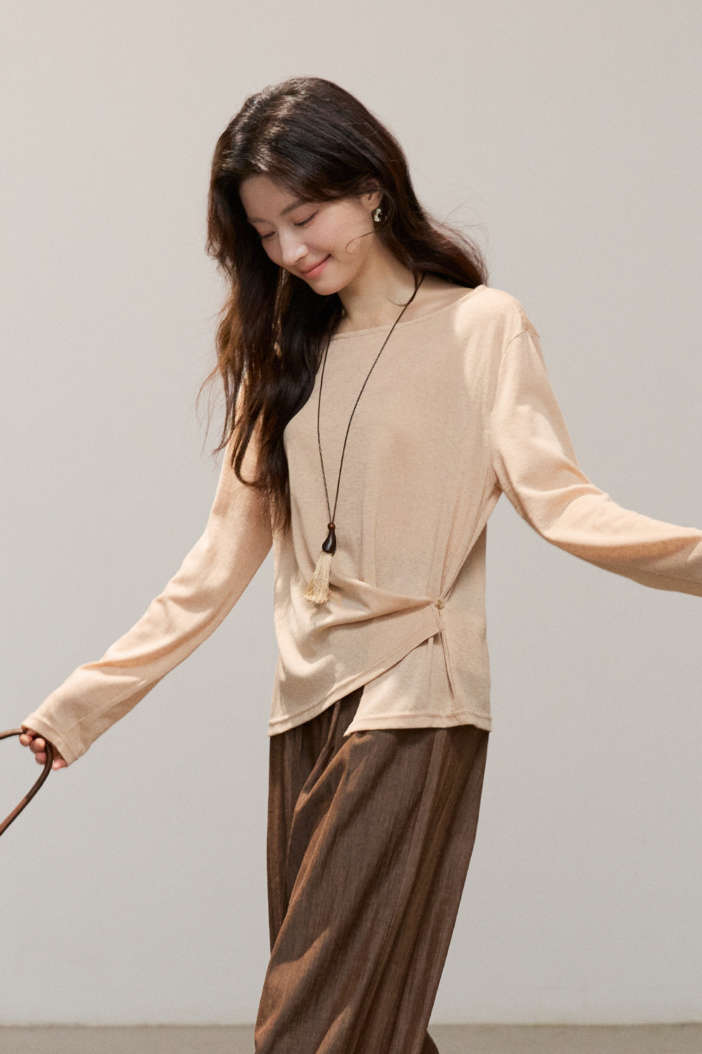 여성용 긴팔 티셔츠