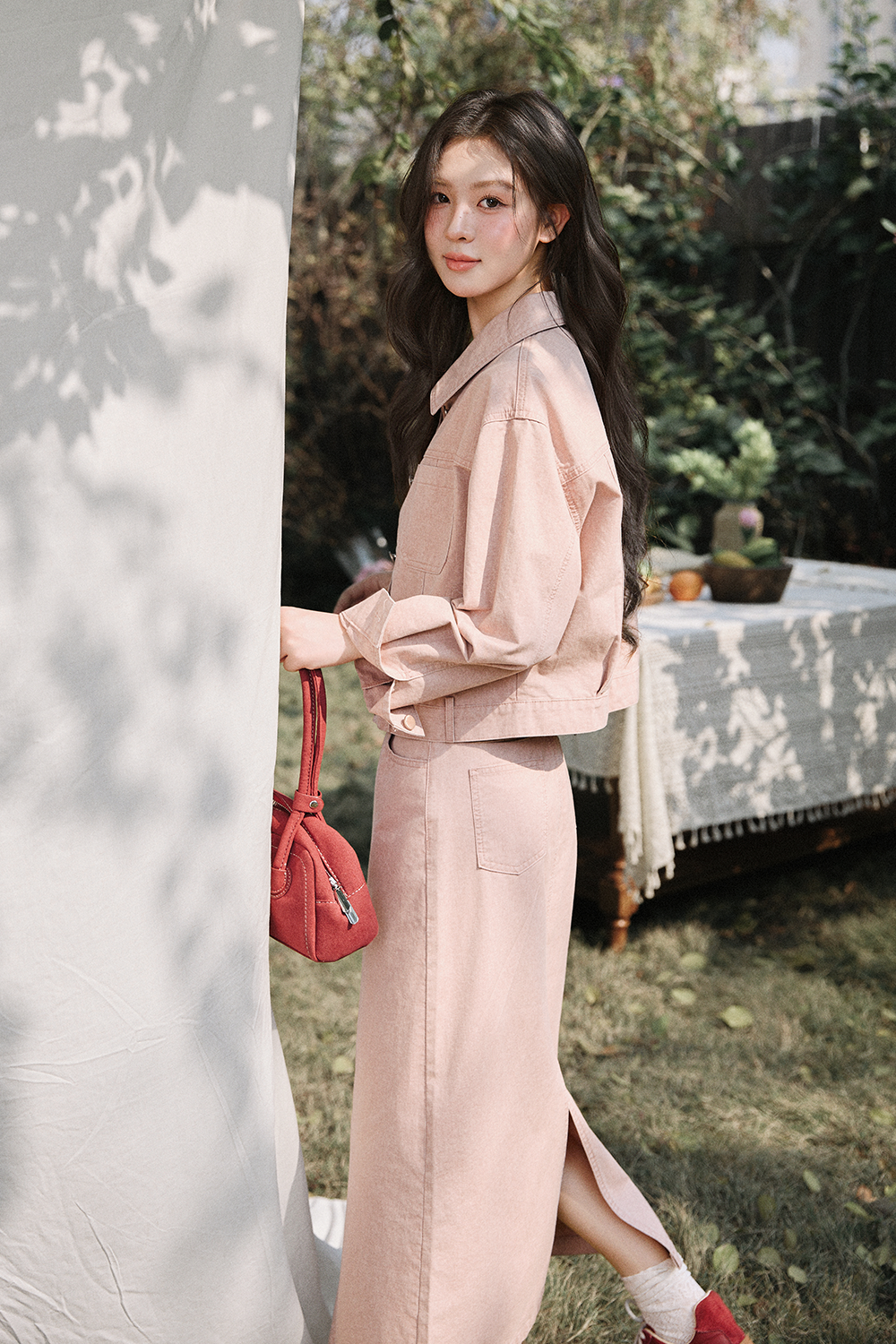 キャミソール＋コート＋スカートは別売りです