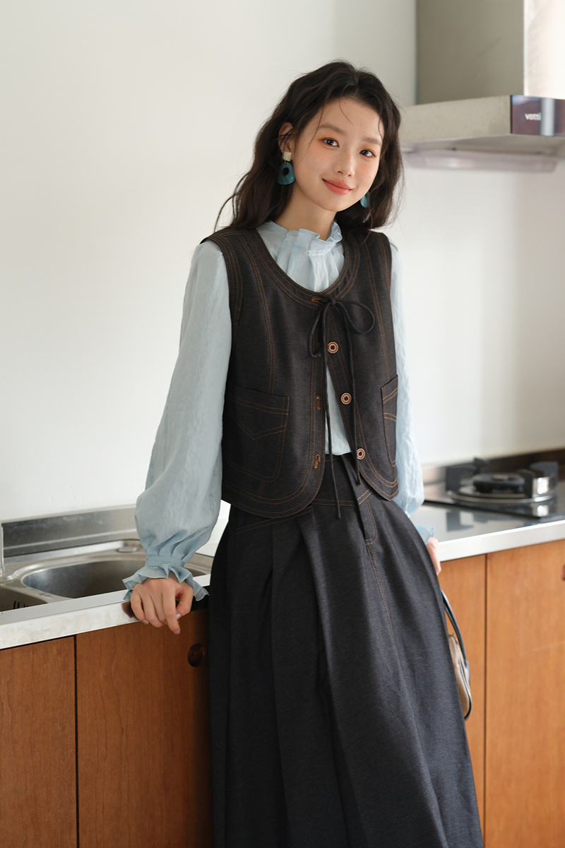 Vest and Skirt Set Separately Sold