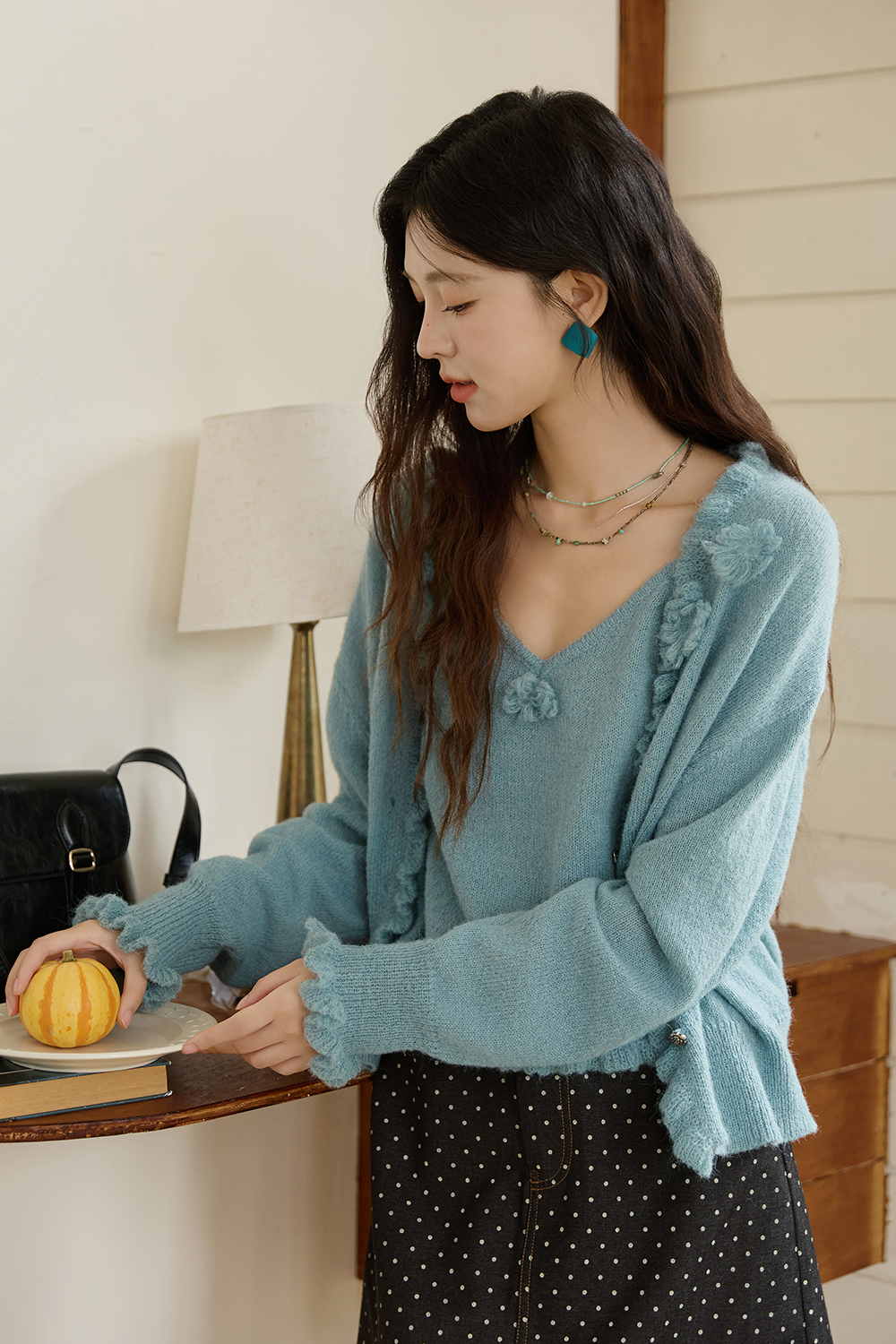 Spaghetti Strap Top and Cardigan Set