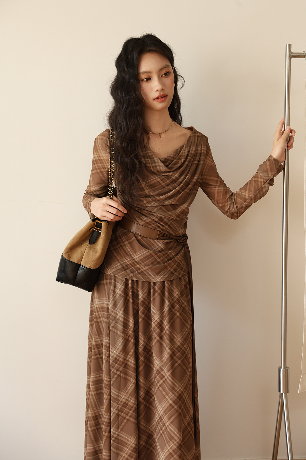 Top and Skirt Suit Set