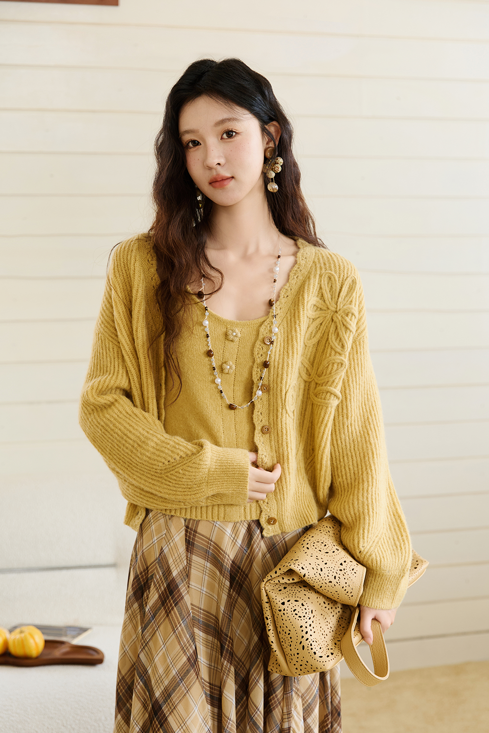 Spaghetti Strap Top and Cardigan Set