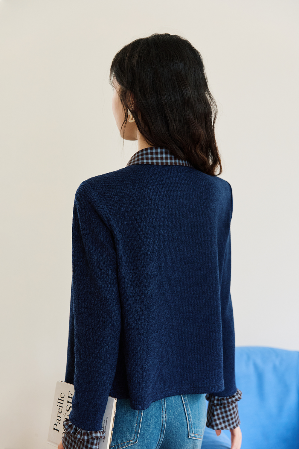 Layered Knit Shirt for Women