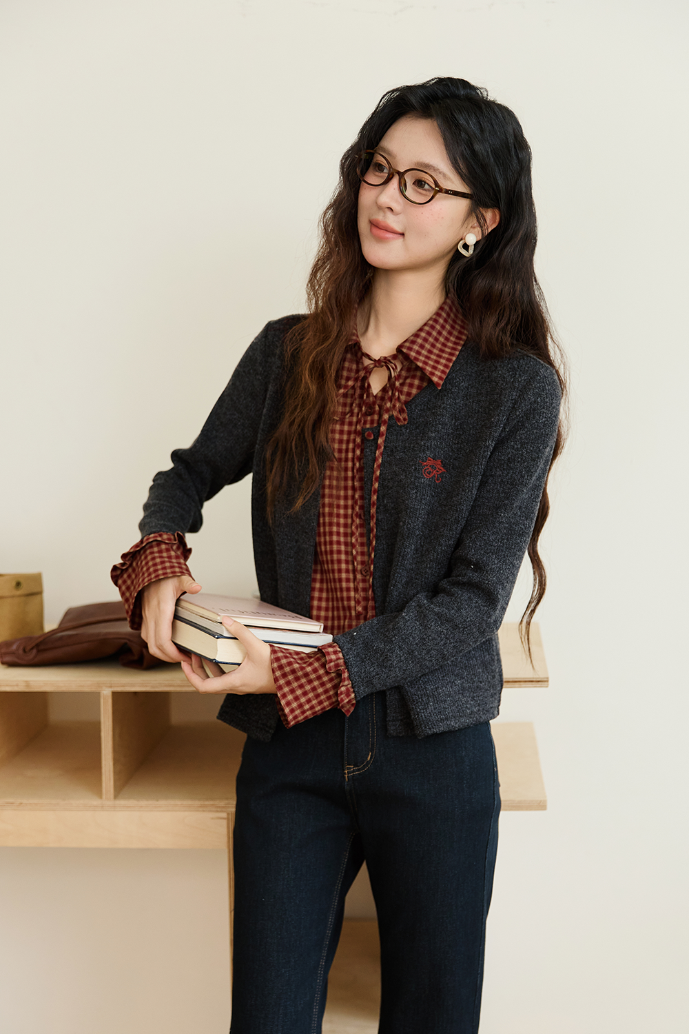 Layered Knit Shirt for Women