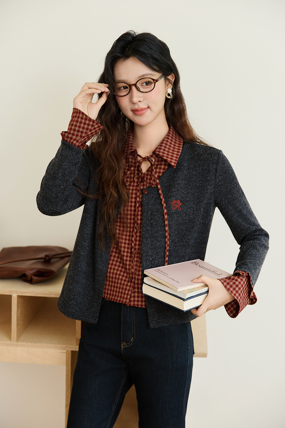 Layered Knit Shirt for Women