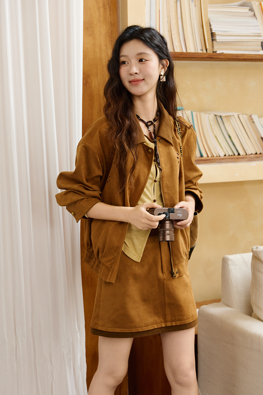Coat and Skirt Suit Set