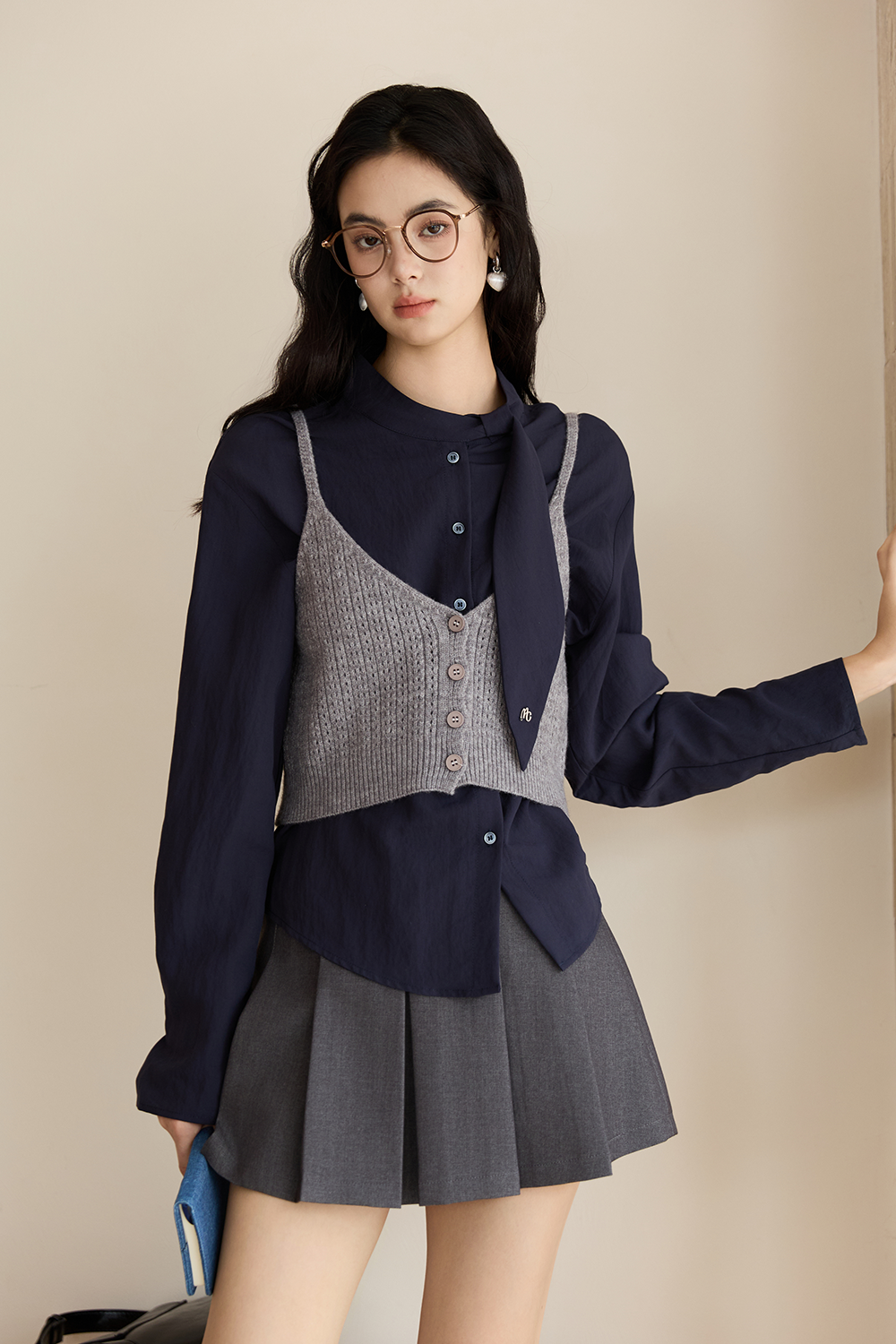 Tank Top and Blouse Set for Women