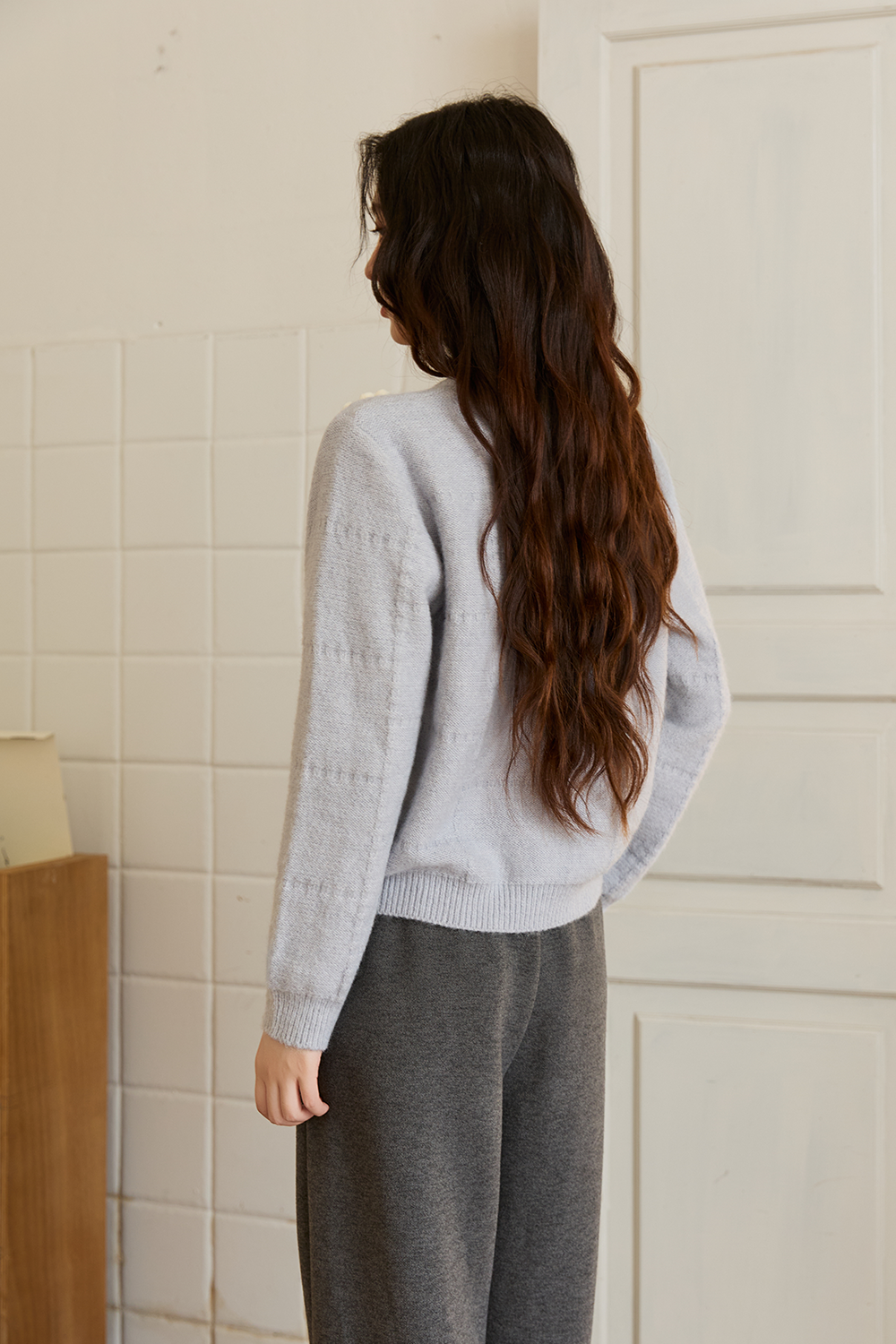 여성용 니트 셔츠