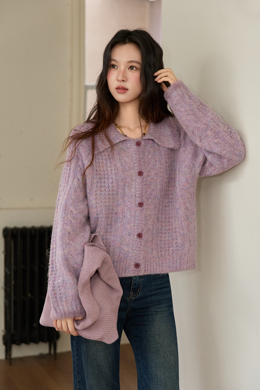 여성용 니트 셔츠