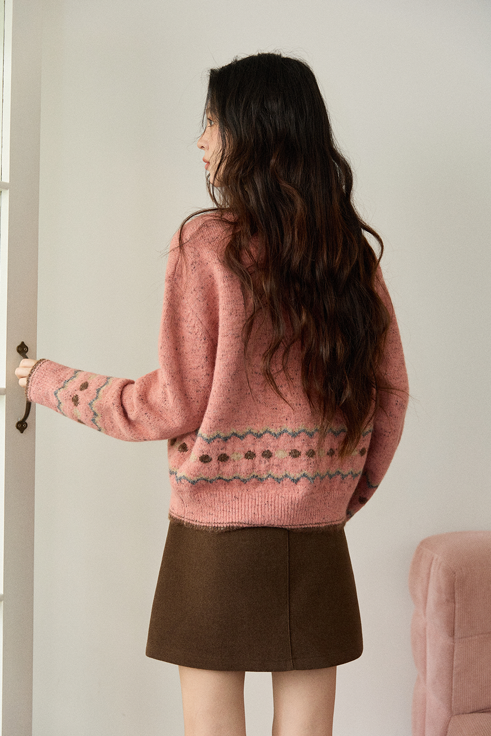 여성용 니트 셔츠