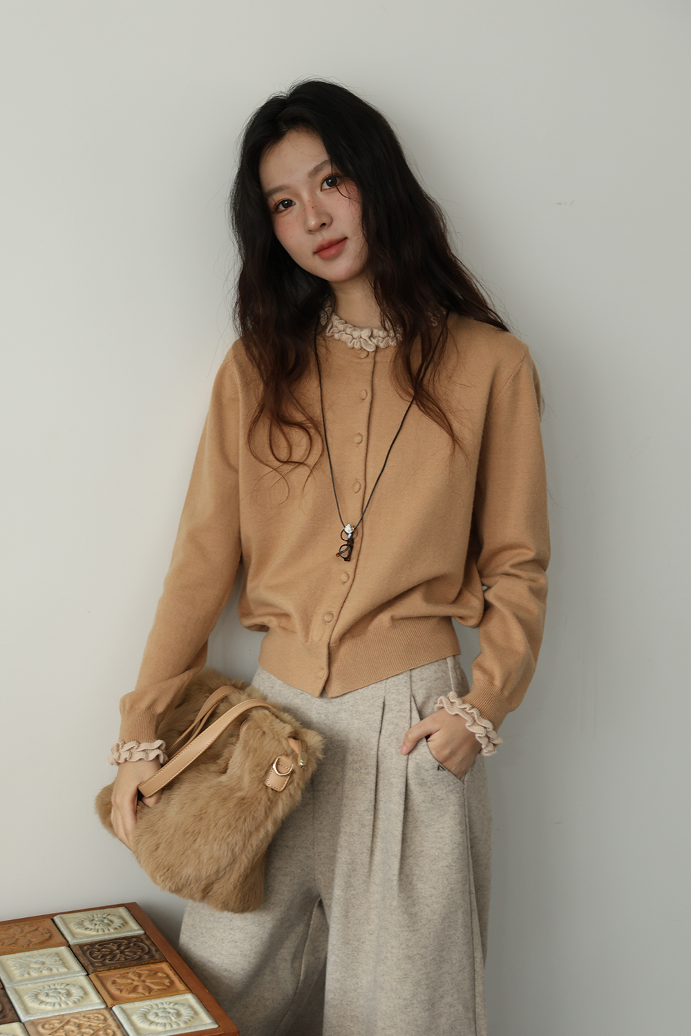 여성용 니트 셔츠