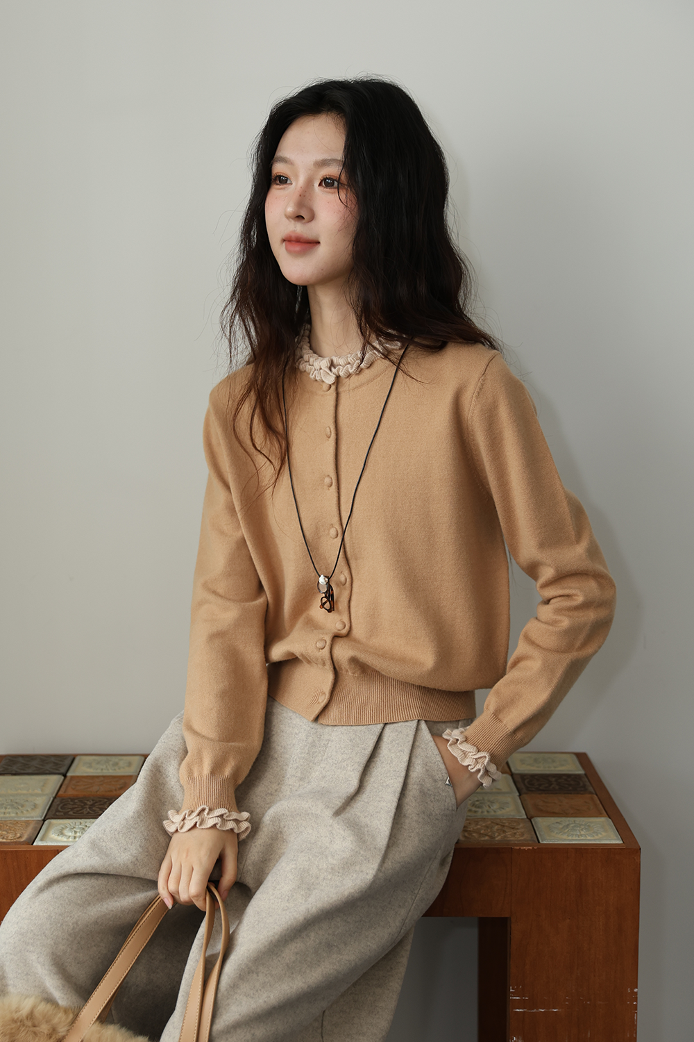 여성용 니트 셔츠