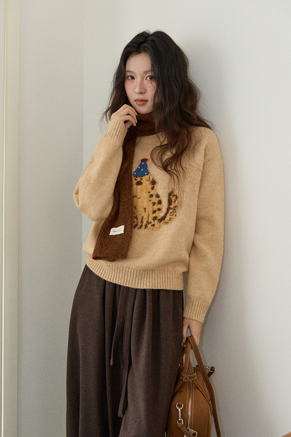 여성용 니트 셔츠