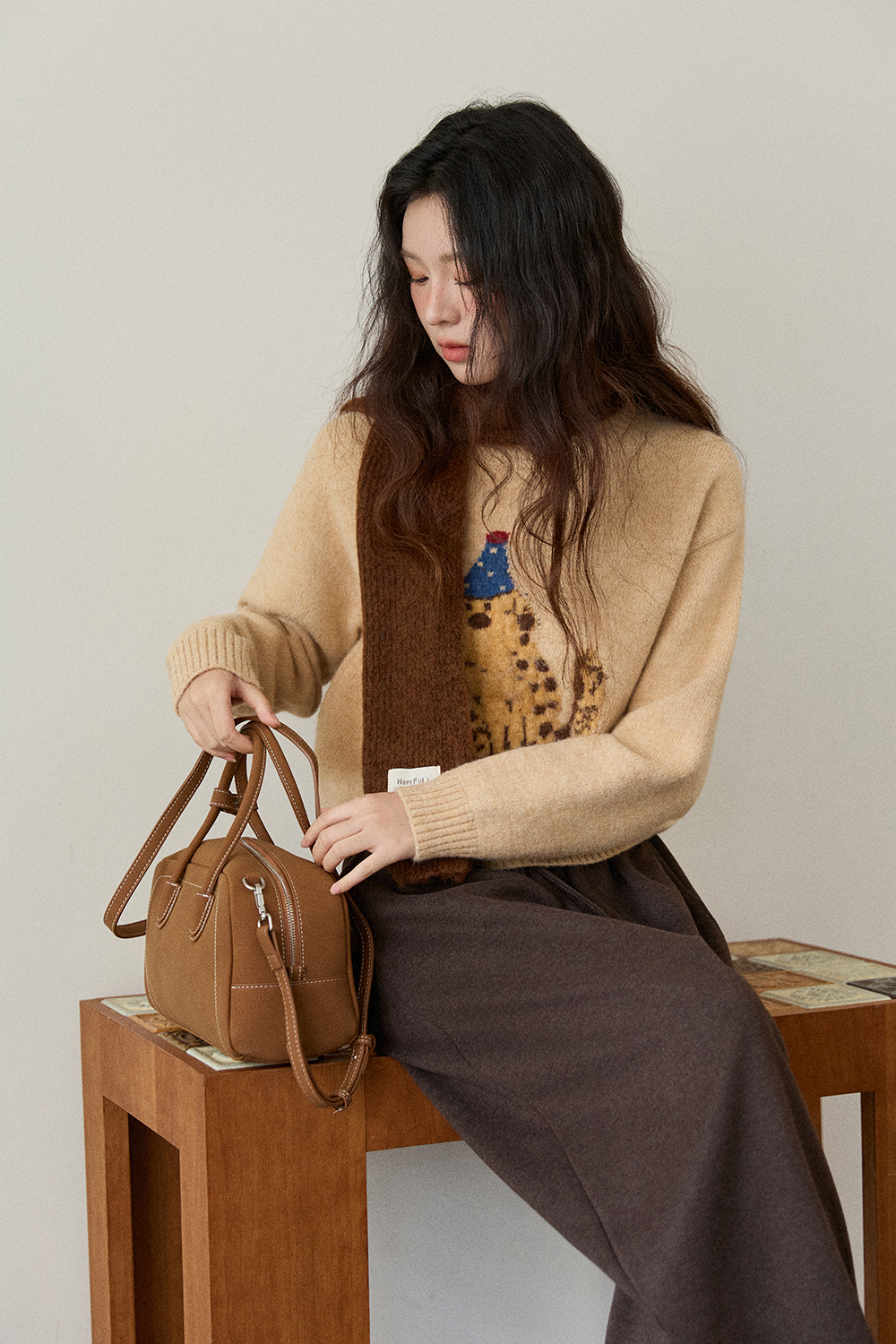 여성용 니트 셔츠