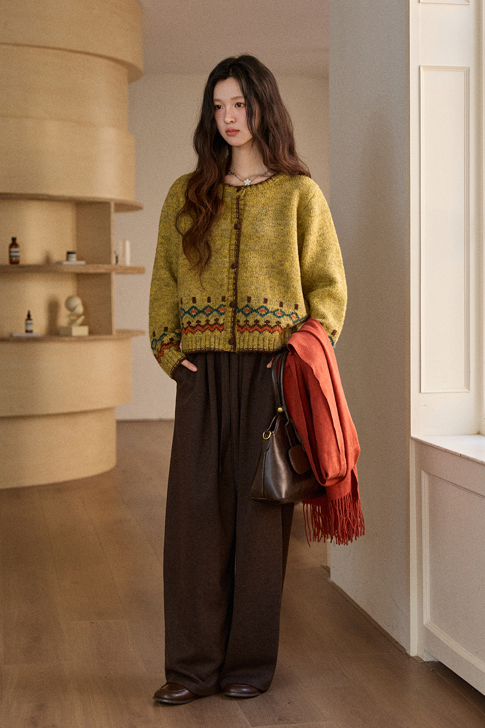 여성용 니트 셔츠