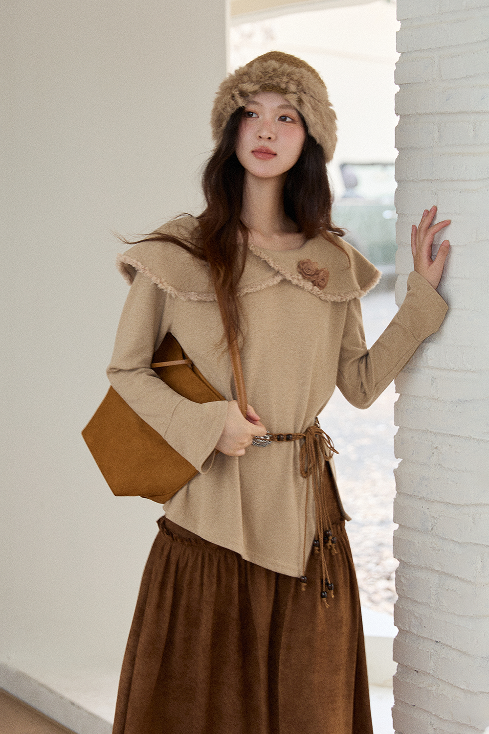 여성용 탑+벨트