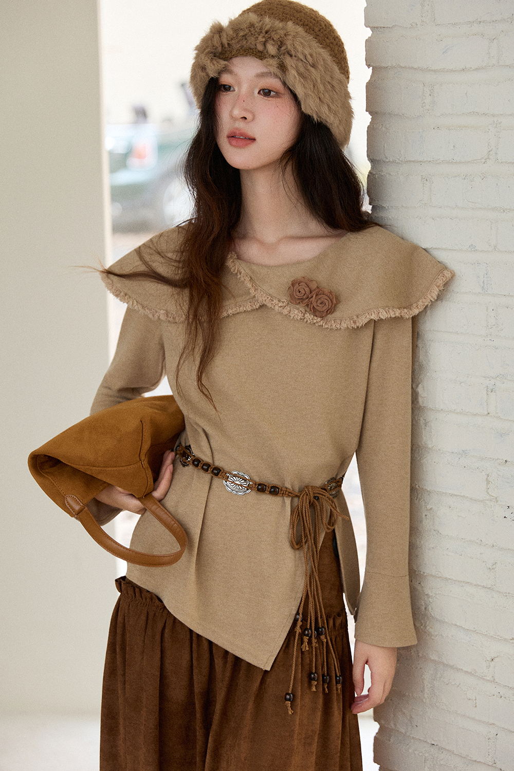 여성용 탑+벨트