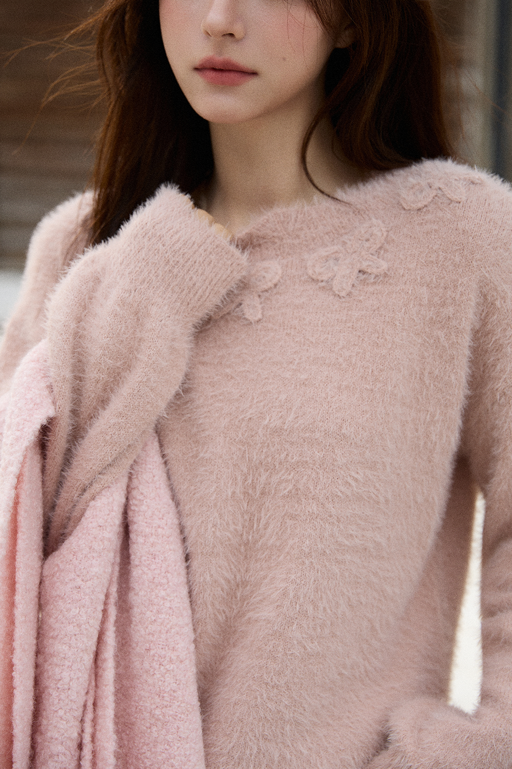 여성용 니트 셔츠