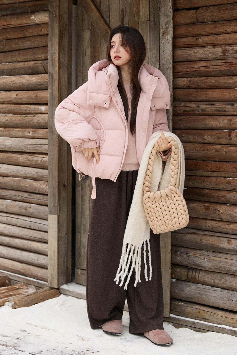 여성용 퍼퍼 재킷 코트