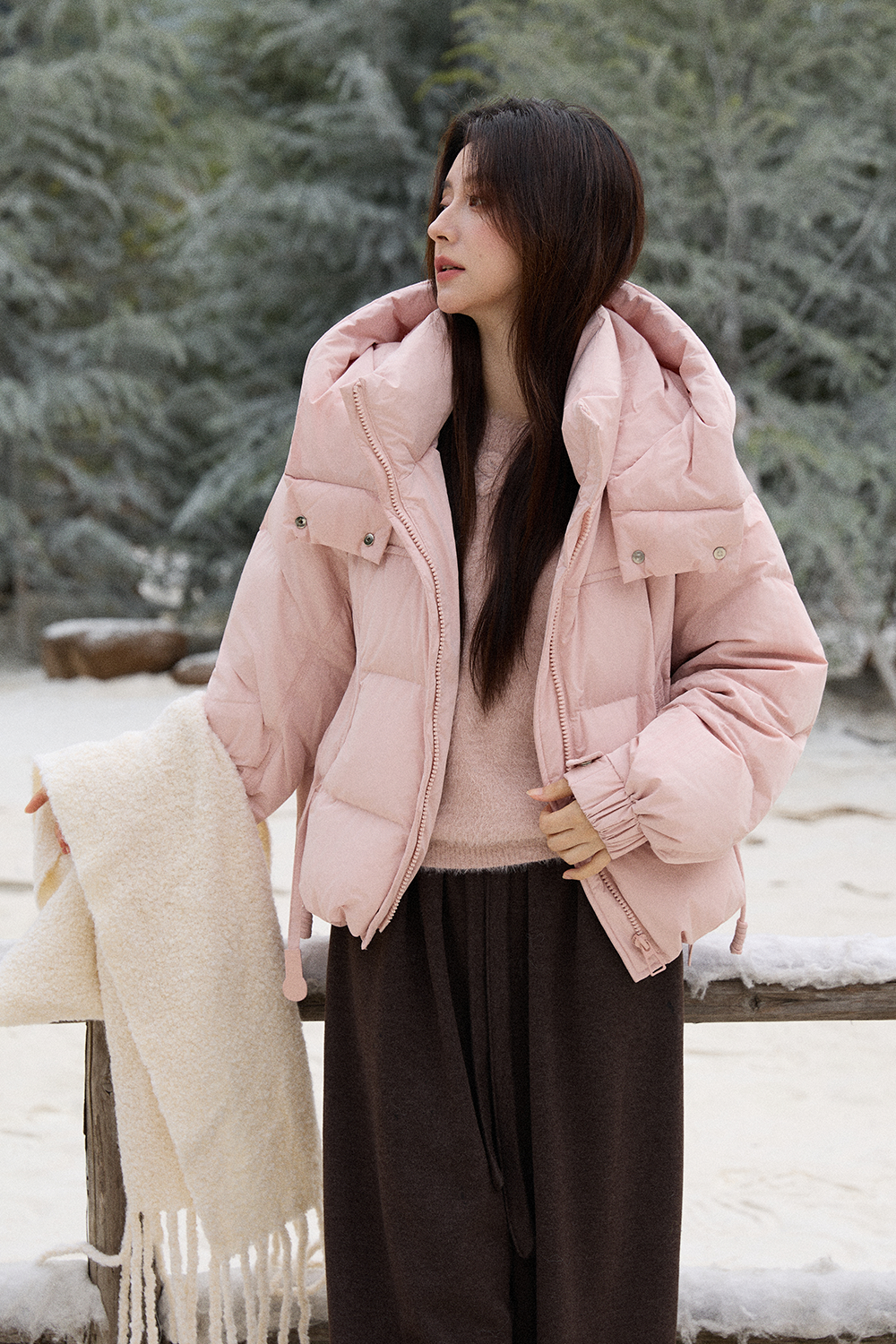 여성용 퍼퍼 재킷 코트