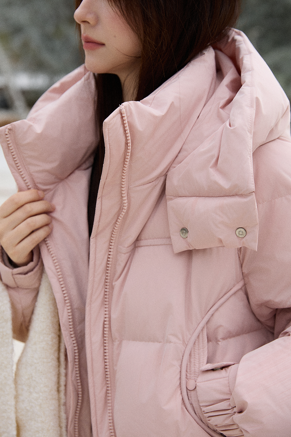 여성용 퍼퍼 재킷 코트