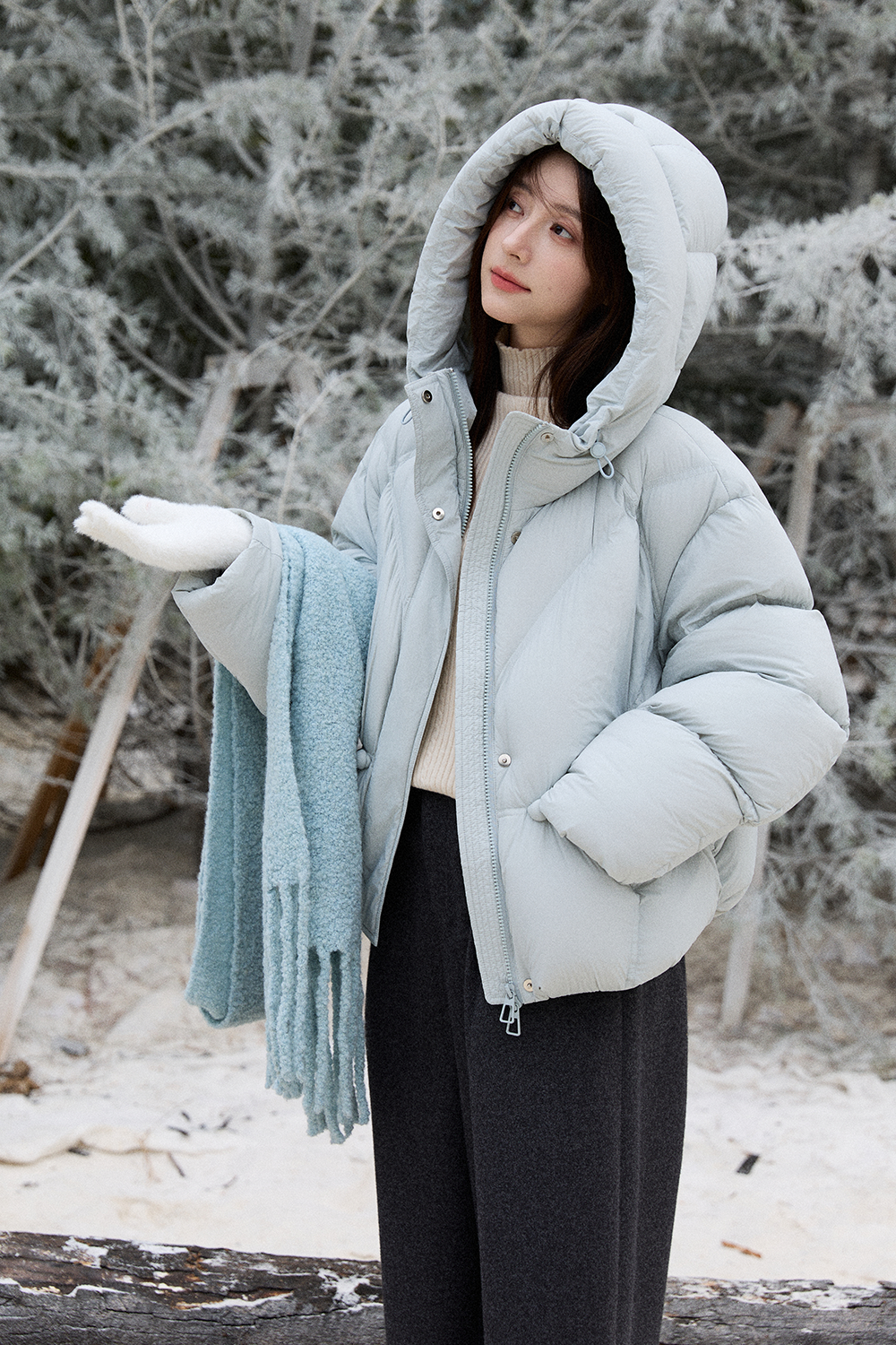 Jaket Mantel Puffer untuk Wanita