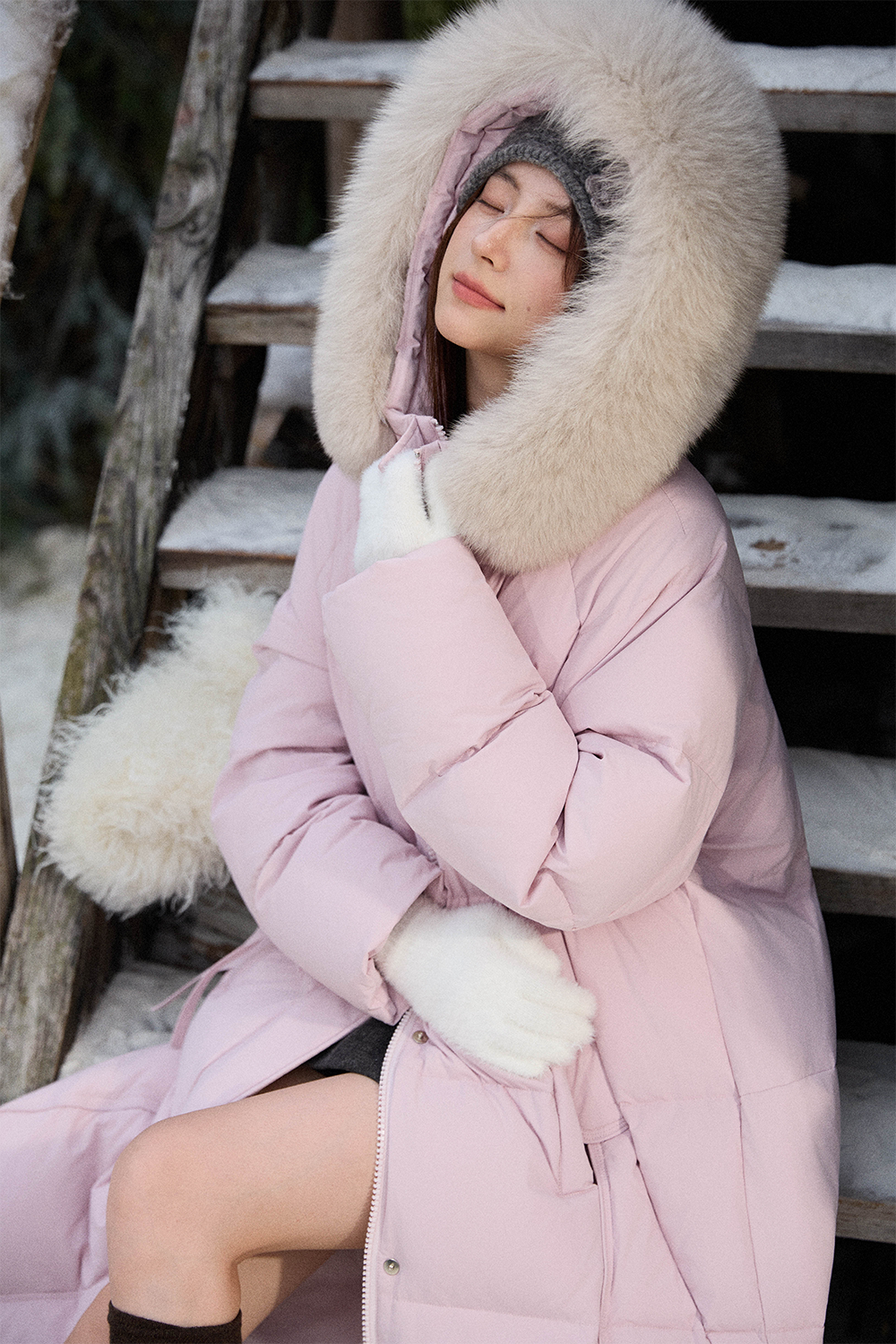 여성용 퍼퍼 재킷 코트