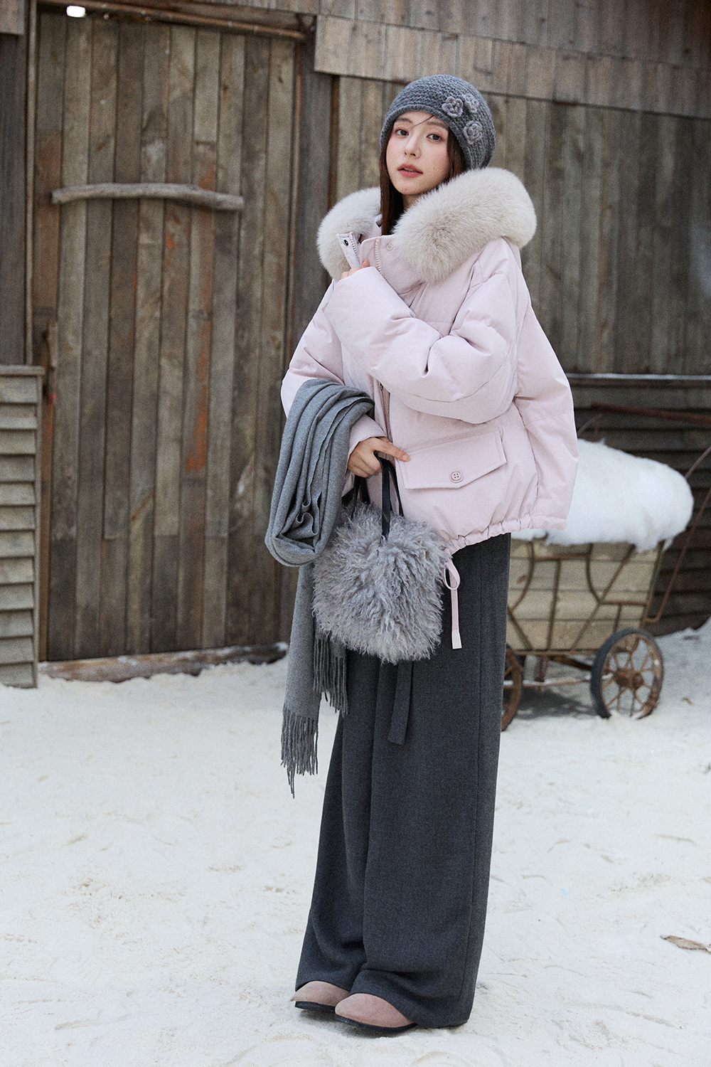 Jaket Mantel Puffer untuk Wanita