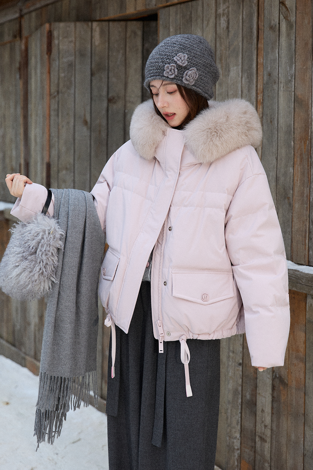 Jaket Mantel Puffer untuk Wanita